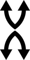 Opposite Arrow Icon Style vector