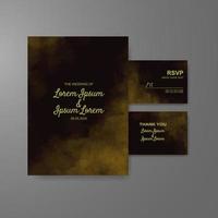 Wedding invitation with abstract watercolor background vector