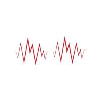 Pulse line ilustration vector template