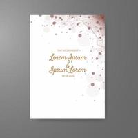 Wedding invitation with abstract watercolor background vector