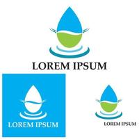 Water drop Logo Template vector