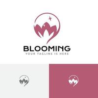 Blooming Flower Floral Nature Abstract Logo Template vector