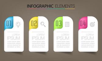 modern text box template, infographics banner vector