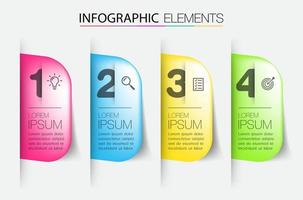 modern text box template, infographics banner vector