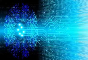 Fondo de concepto de tecnología futura de circuito cibernético vector