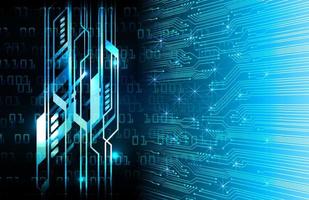 blue cyber circuit future technology concept background vector