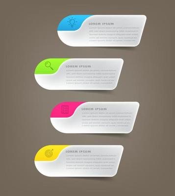 modern text box template, infographics banner
