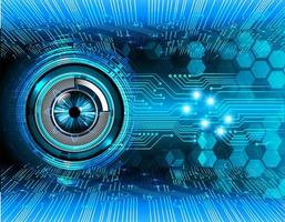 eye cyber circuit future technology concept background vector