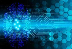 Fondo de concepto de tecnología futura de circuito cibernético vector