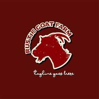 Goat Sheep Head For Ranch Or Butchery Logo Design Inspiration vector