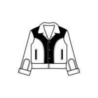 Minimalist and simple Rockabilly Jacket design vector