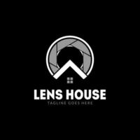 Camera Lens Store Logo, or Home of Lenses vector