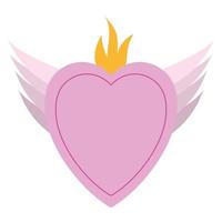heart with wings vector