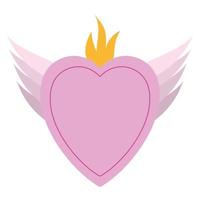 heart with wings vector