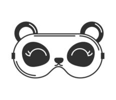 sleep mask panda vector