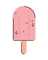 ice cream in stick vector