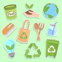 icon set ecology vector