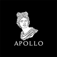 Apollo Greek Roman God Sculpture Design Inspiration vector