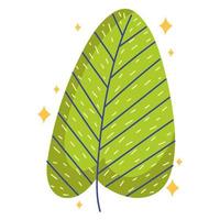 icono de dibujos animados de hoja vector