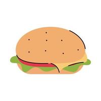 burger fast food vector