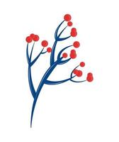 branch berries tree vector