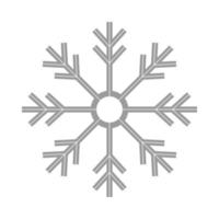 snowflake winter icon vector