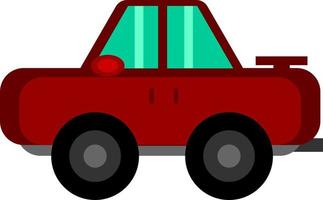 vector graphic illustration of a car for design needs or products such as children's books and others. simple flat illustration.