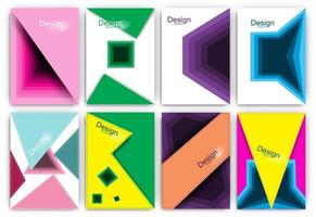 Geometric Minimal  gradients set design,brochure,Eps10 vector