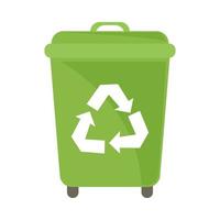 recycle bin garbage vector