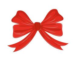 red bow ribbon vector