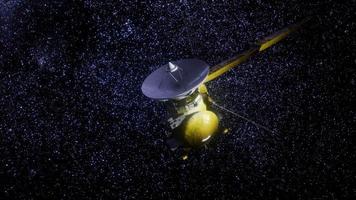 Satellite Cassini is approaching Saturn video