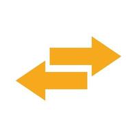 double direction arrows vector