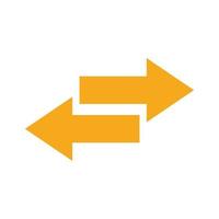 double direction arrows vector