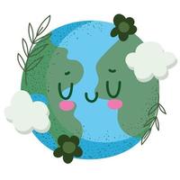 cartoon cute planet vector