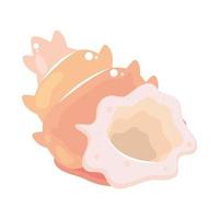 shell flat icon vector