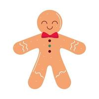 christmas gingerbread man vector