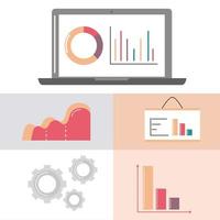 set business analysis graph vector