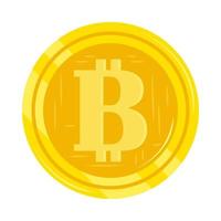 icono de criptomoneda bitcoin vector