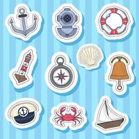 iconos de pegatinas náuticas