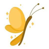 flying butterfly icon vector