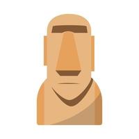 moai head famous landmark 16976473 Vector Art at Vecteezy