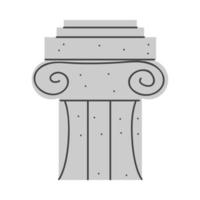 estilo de columna griega vector