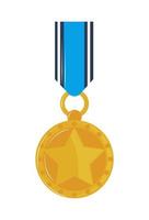 golden medal win vector