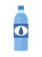 botella de agua de plastico vector