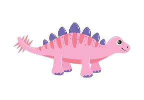 stegosaurus dinosaur cartoon vector