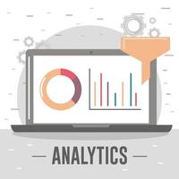 analytics data and development vector