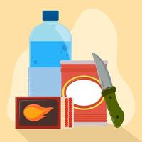 kit emergency preparedness vector