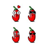 red chili design vector, cayenne pepper vector