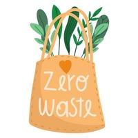 ecology conscience zero waste vector