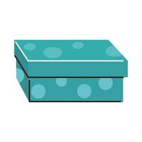 dotted gift box vector